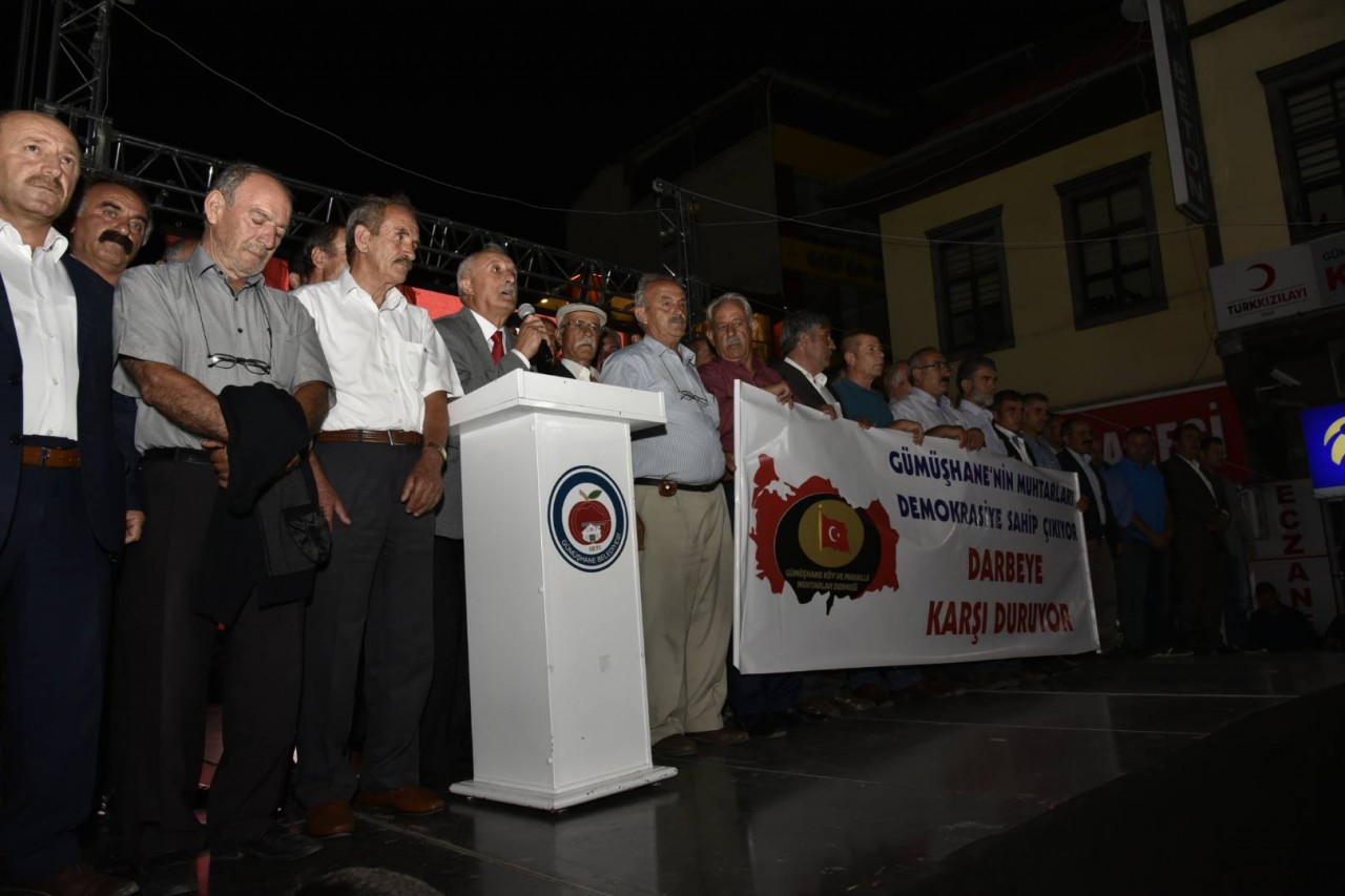 Gümüşhane muhtarları demokrasinin yanında, darbelerin karşısında 8
