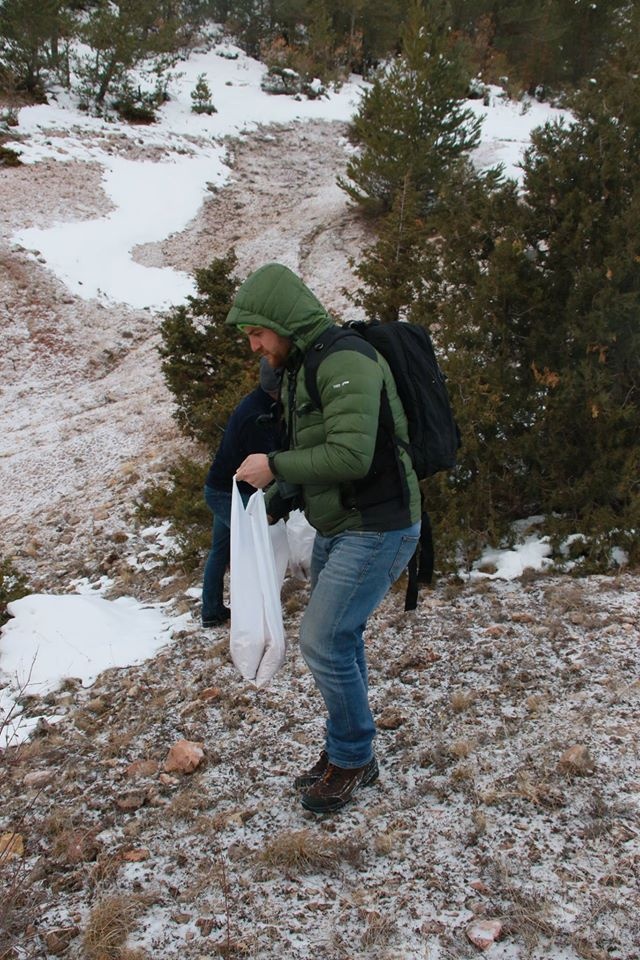 Gençler yaban hayatını gözlemledi, yem bıraktı 2