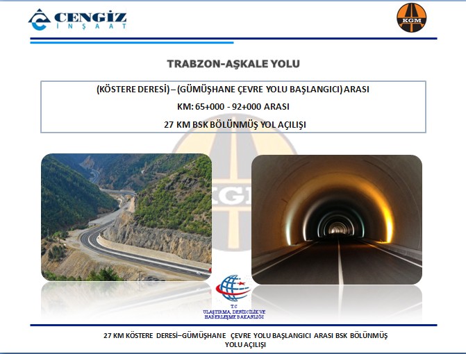 Milletvekili Aydın: Gümüşhane Karayollarında Altın Çağını Yaşıyor 1