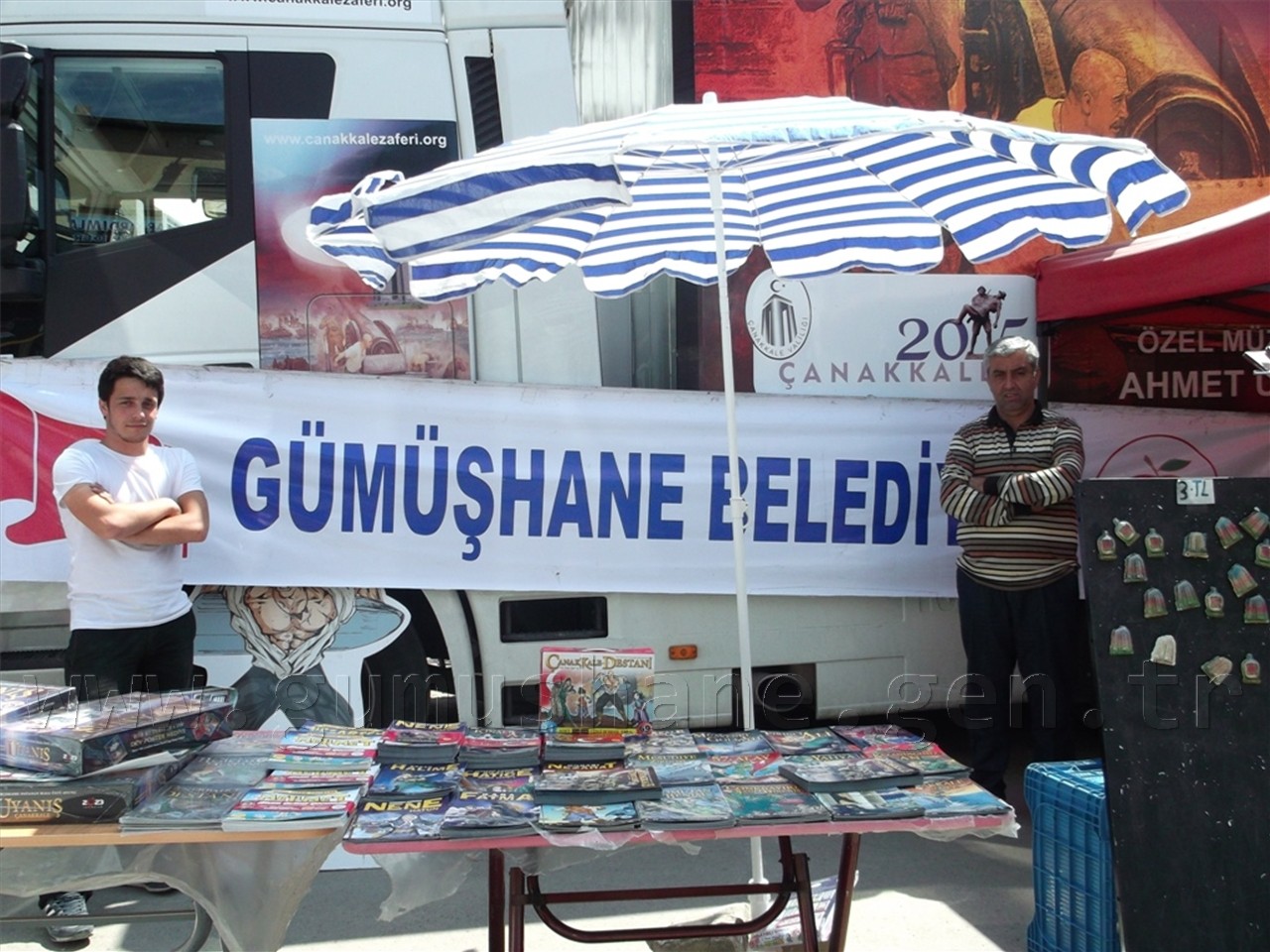 Çanakkale Tırı Belediyenin Katkılarıyla Gümüşhane'de 2