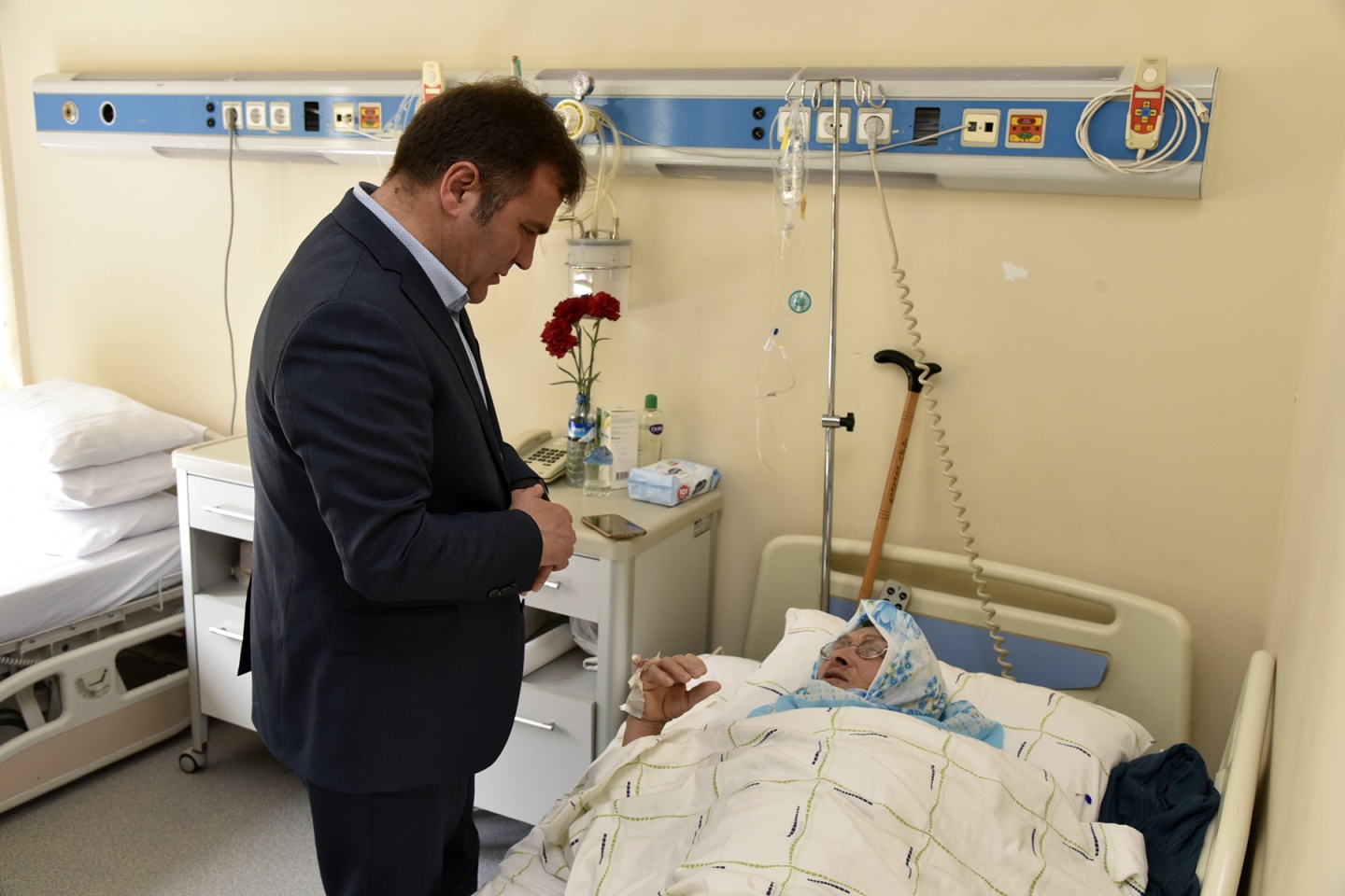 Başkan Çimen'den hasta ziyaretleri 5