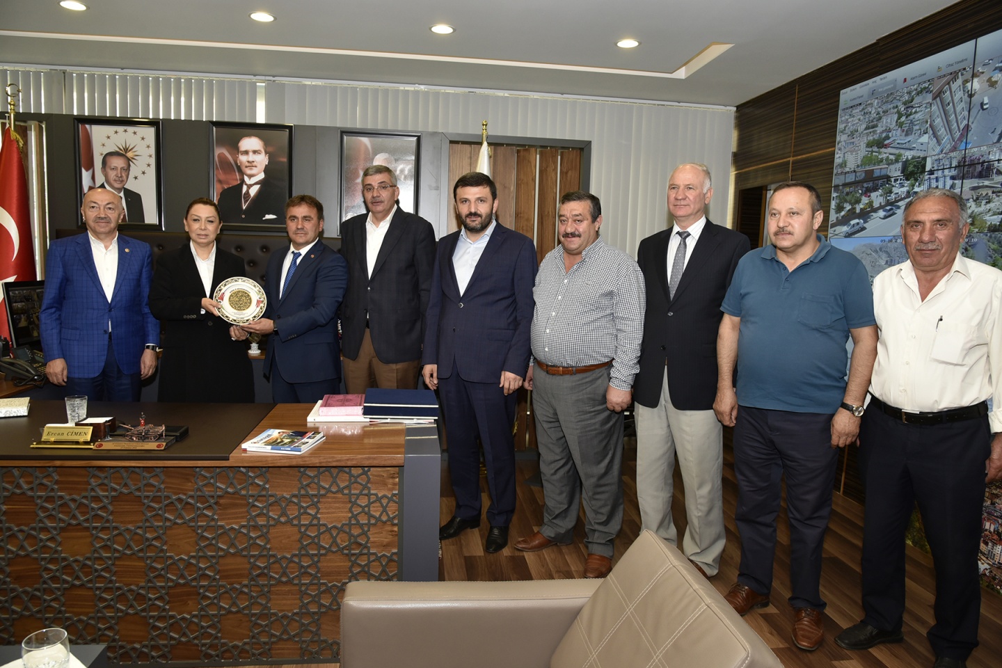 Çalık'tan Başkan Çimen'e ziyaret 1