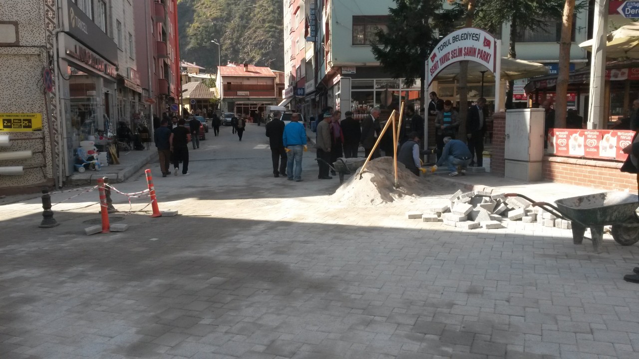 Torul'da Caddeler Yenileniyor 2