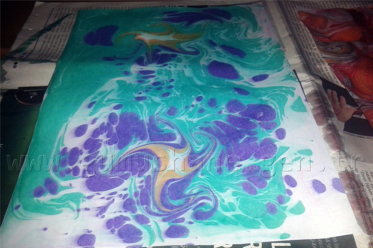 Çocuklar yerli malı haftasında EBRU yaptı 1