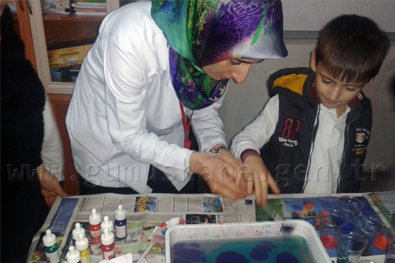 Çocuklar yerli malı haftasında EBRU yaptı 4