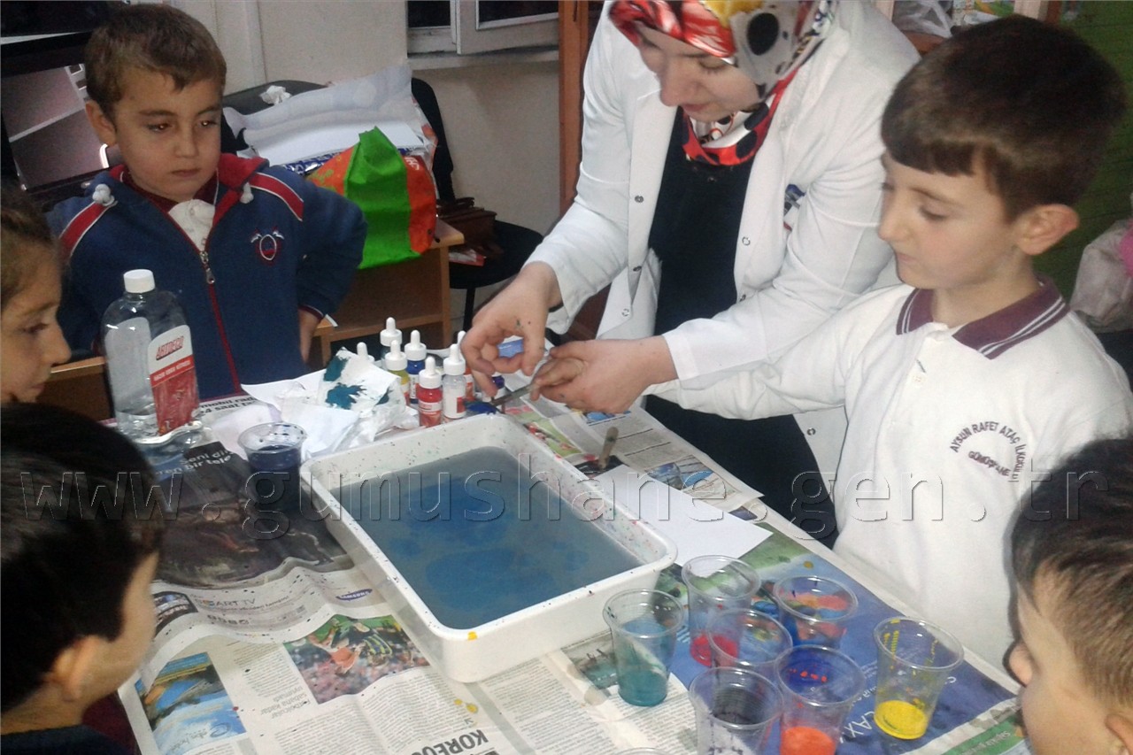 Çocuklar yerli malı haftasında EBRU yaptı 5