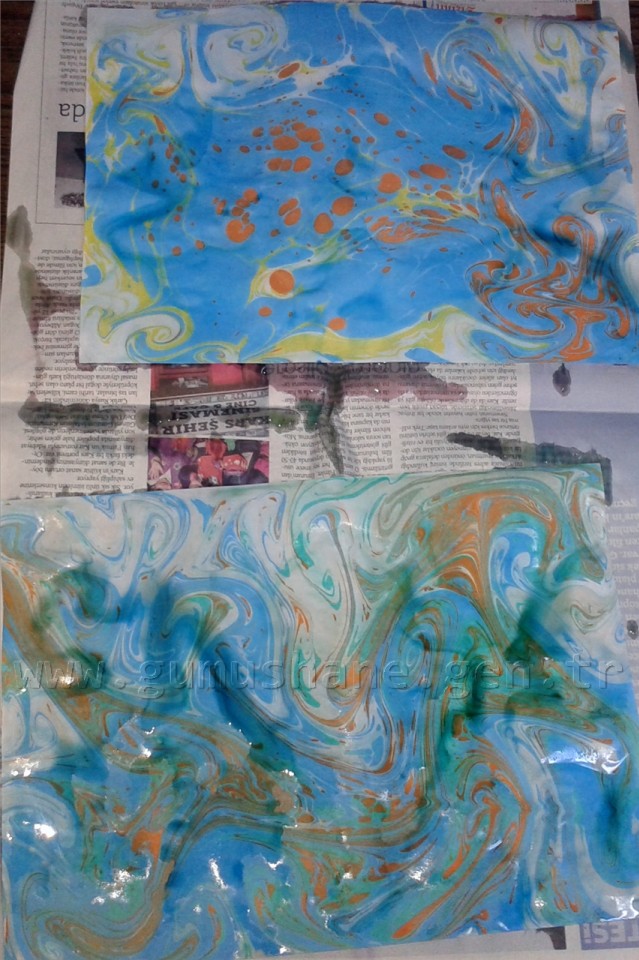 Çocuklar yerli malı haftasında EBRU yaptı 13