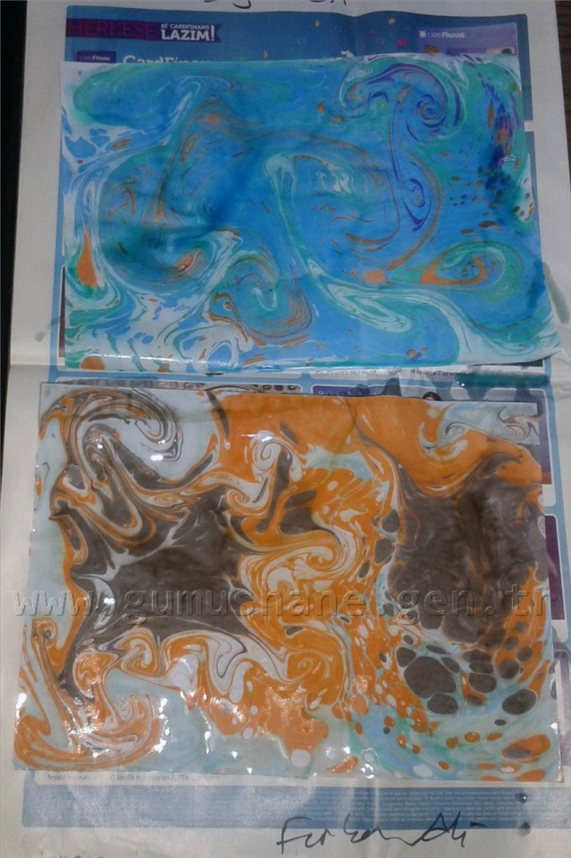 Çocuklar yerli malı haftasında EBRU yaptı 14