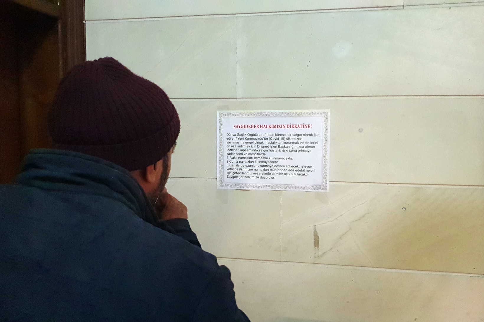 Gümüşhane'deki camilerde cemaatsiz namaz kılındı 6