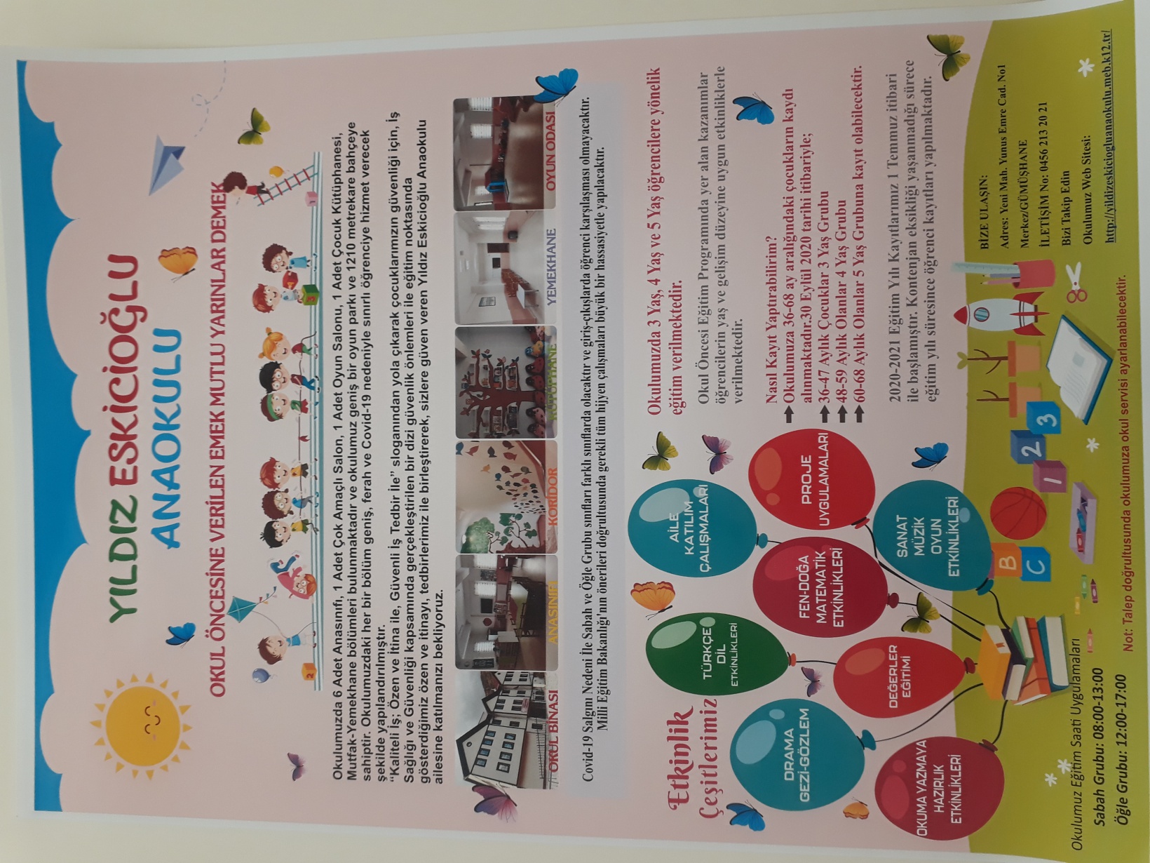 Yıldız Eskicioğlu Anaokulu kayıtlara başladı 9