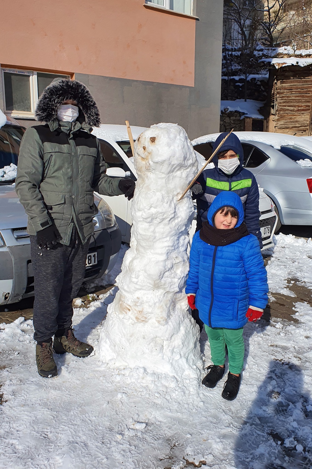 Kar yağışına en çok onlar sevindi 6