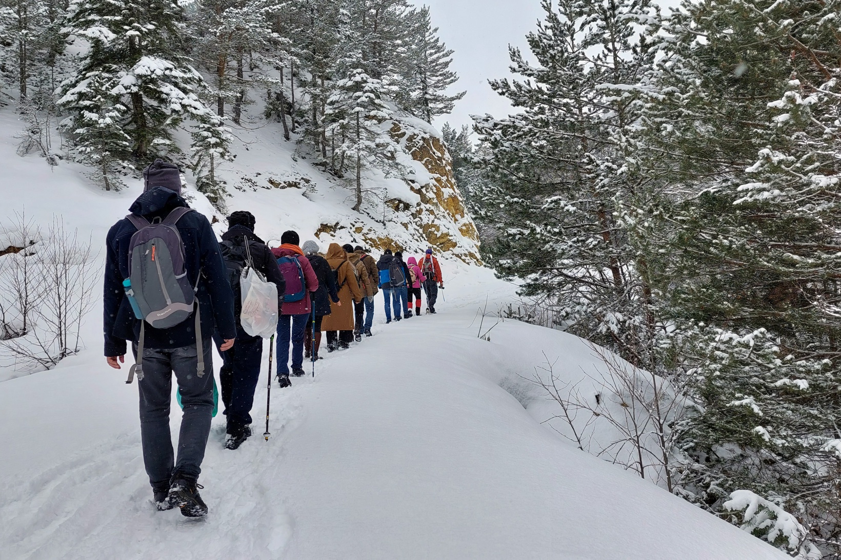 Gümüşhaneli dağcılar kadınlar için yürüdü 6