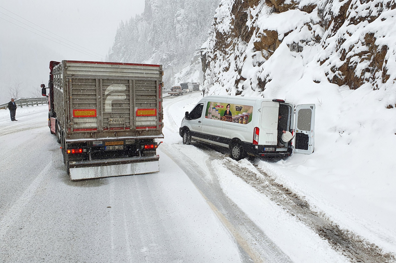 Zigana geçidi kar altında 6