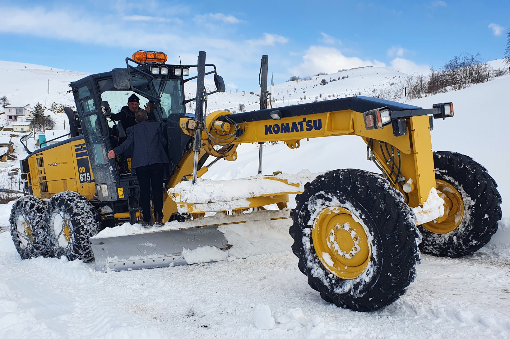 Gümüşhane’nin kapalı köy yollarında hummalı çalışma 8