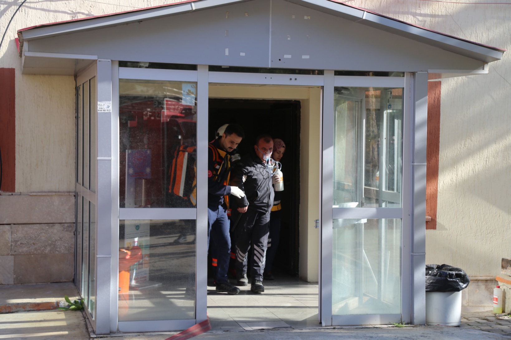 112 Başhekimliğinde yangın tatbikatı 1