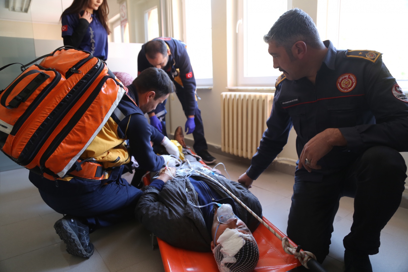 112 Başhekimliğinde yangın tatbikatı 2