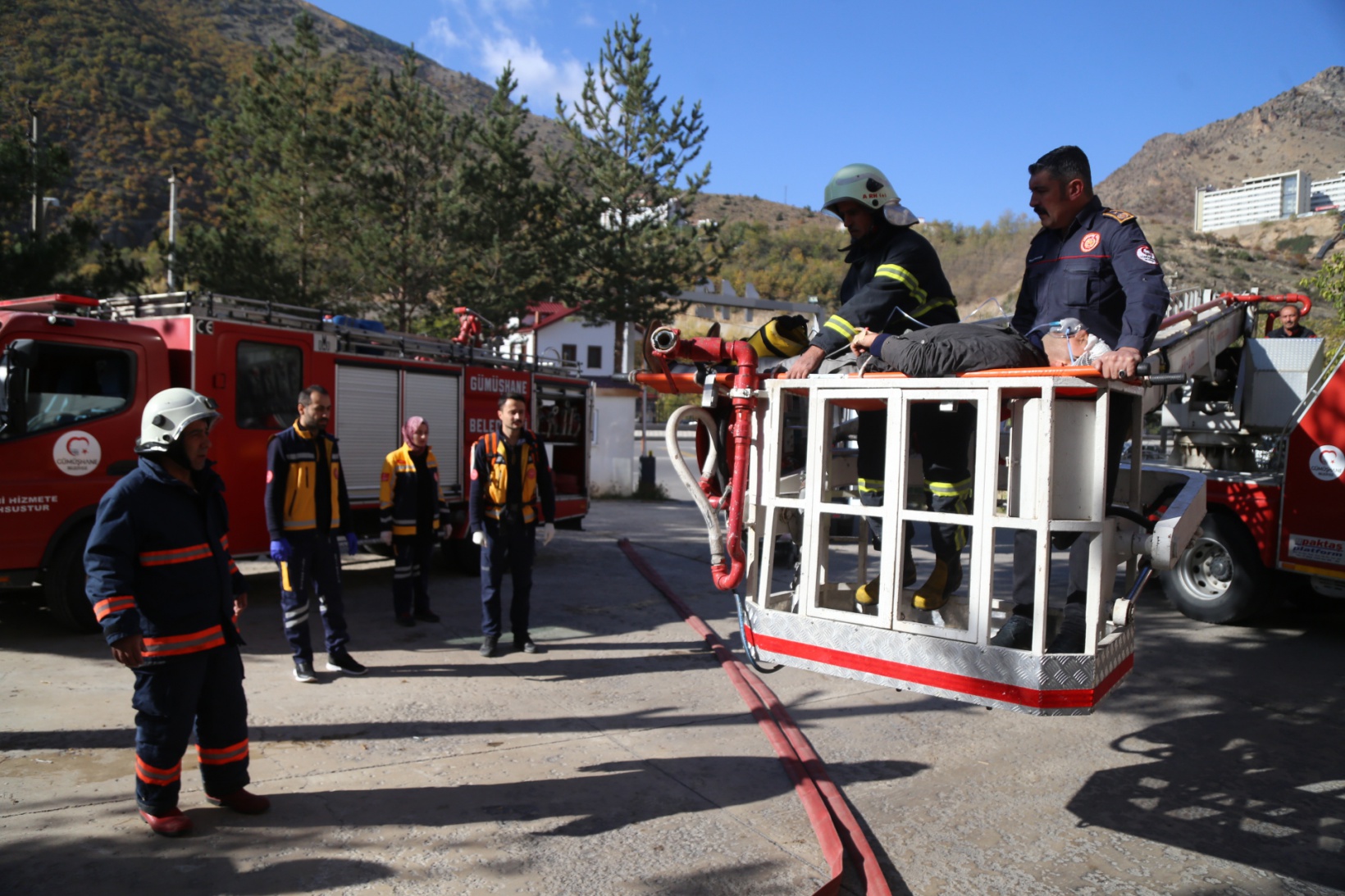 112 Başhekimliğinde yangın tatbikatı 5