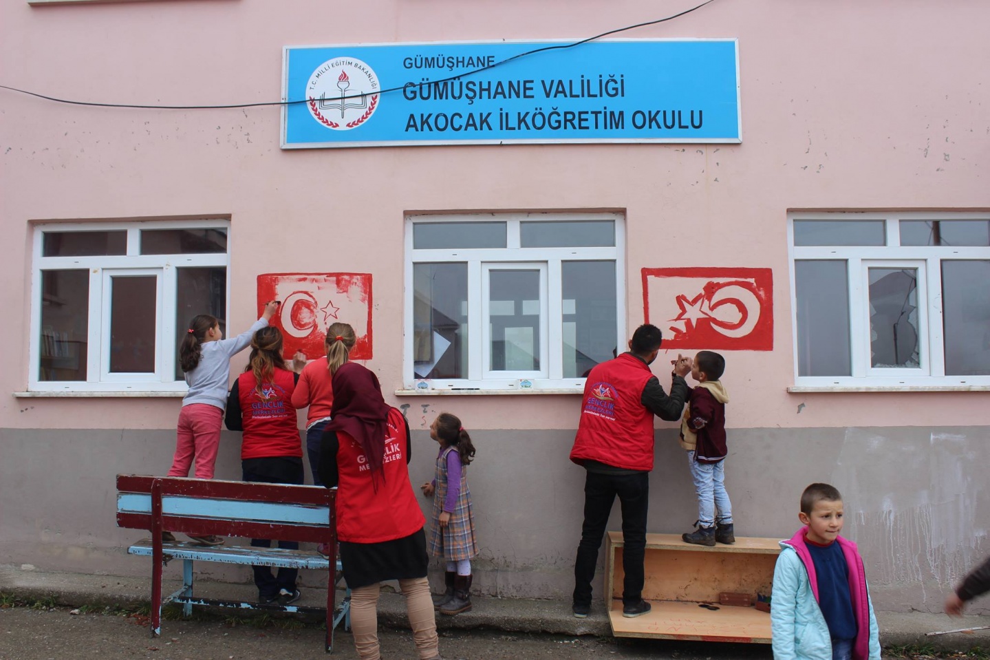 Gönüllü gençler Akocak köyünde 4