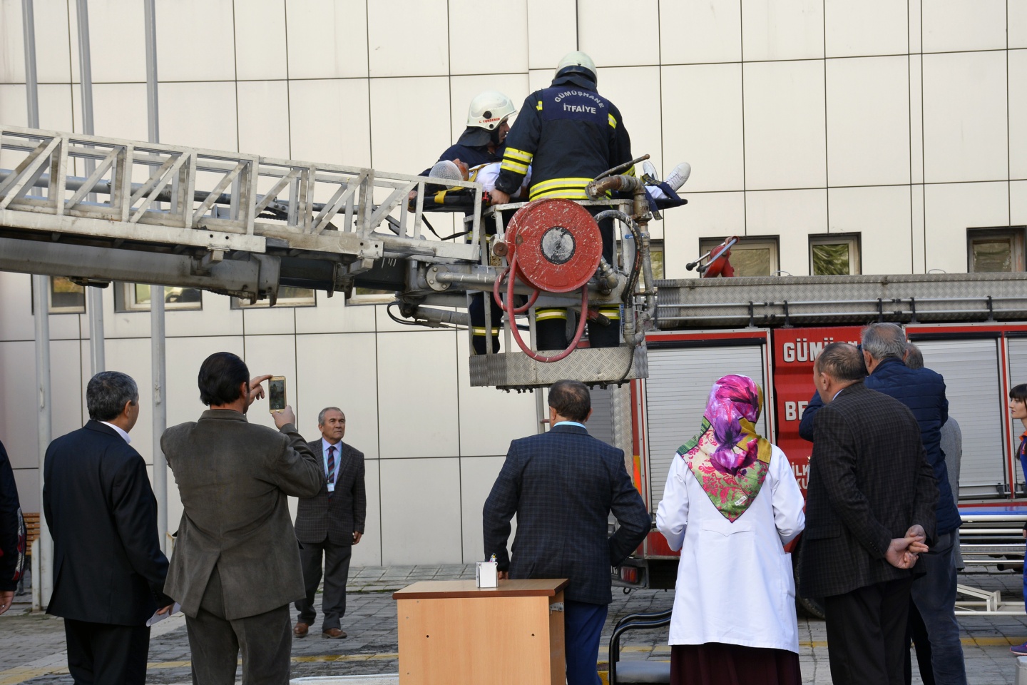 Gümüşhane Devlet Hastanesinde yangın tatbikatı 5
