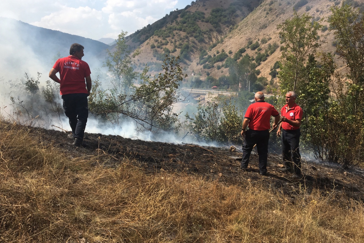 Gümüşhane’de örtü yangını 4