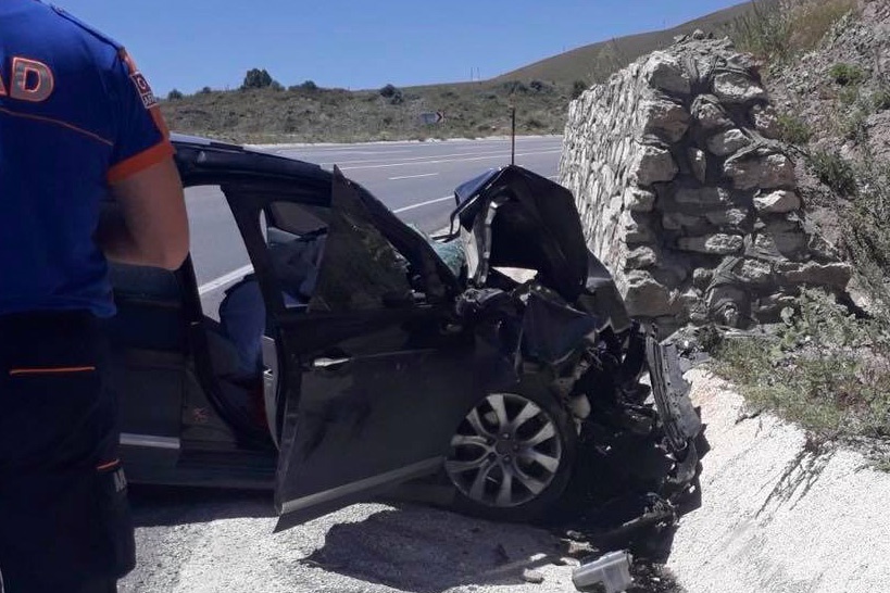 Pöske dağında trafik kazası: 1 ölü 5