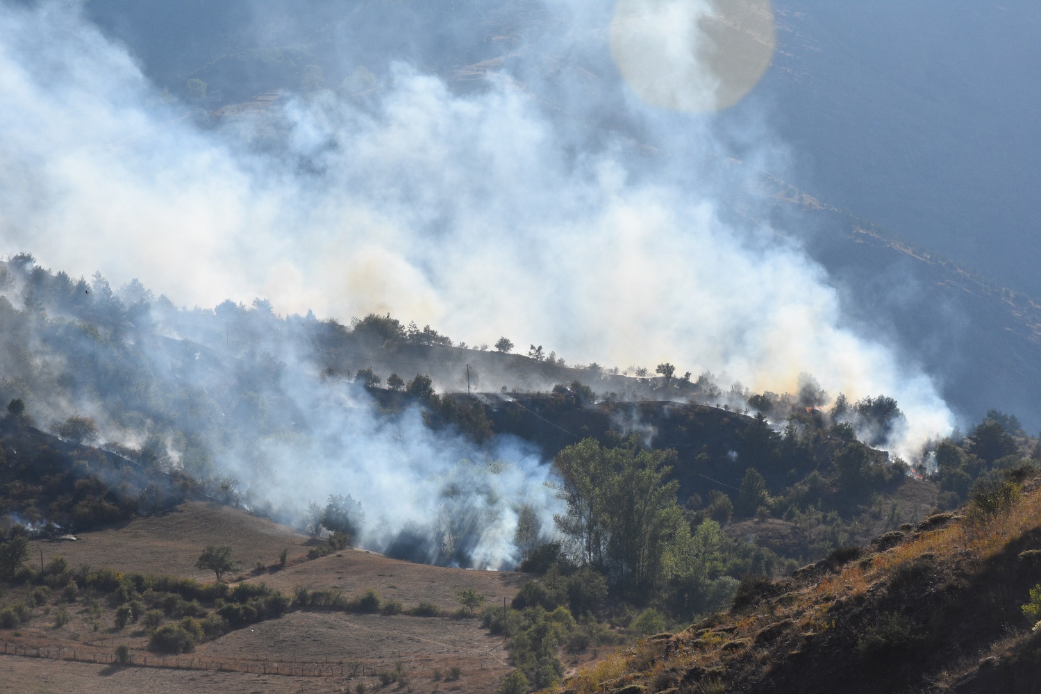 Gümüşhane'de örtü yangını 7