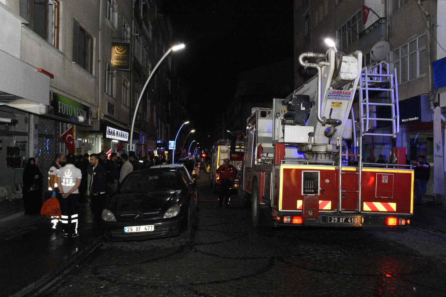 Gümüşhane’de bodrum katında yangın 5