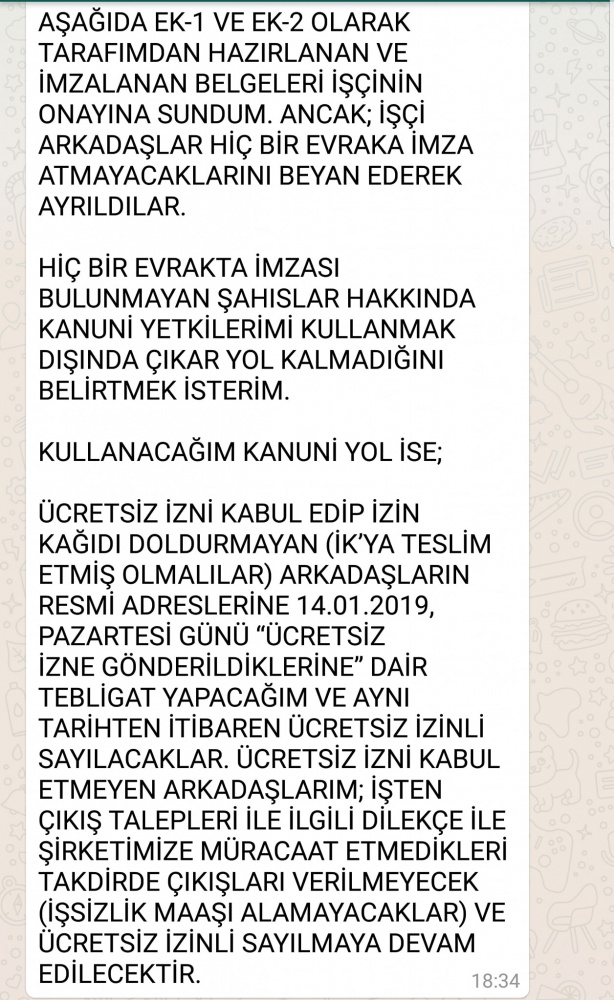 Mağdur işçilerden basın açıklaması 1