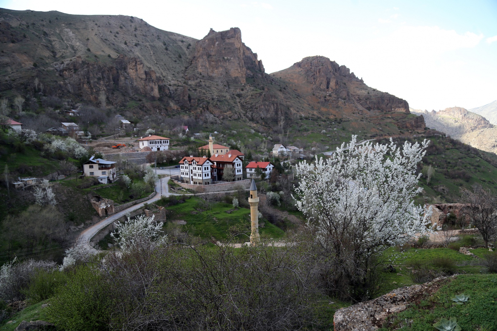 Tarihi mahalle bahar renklerine büründü, görsel şölen oluştu 5