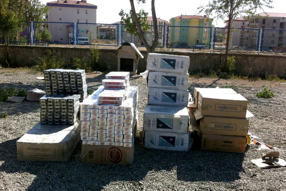Gümüşhane'de 33 bin Paket Kaçak Sigara 1