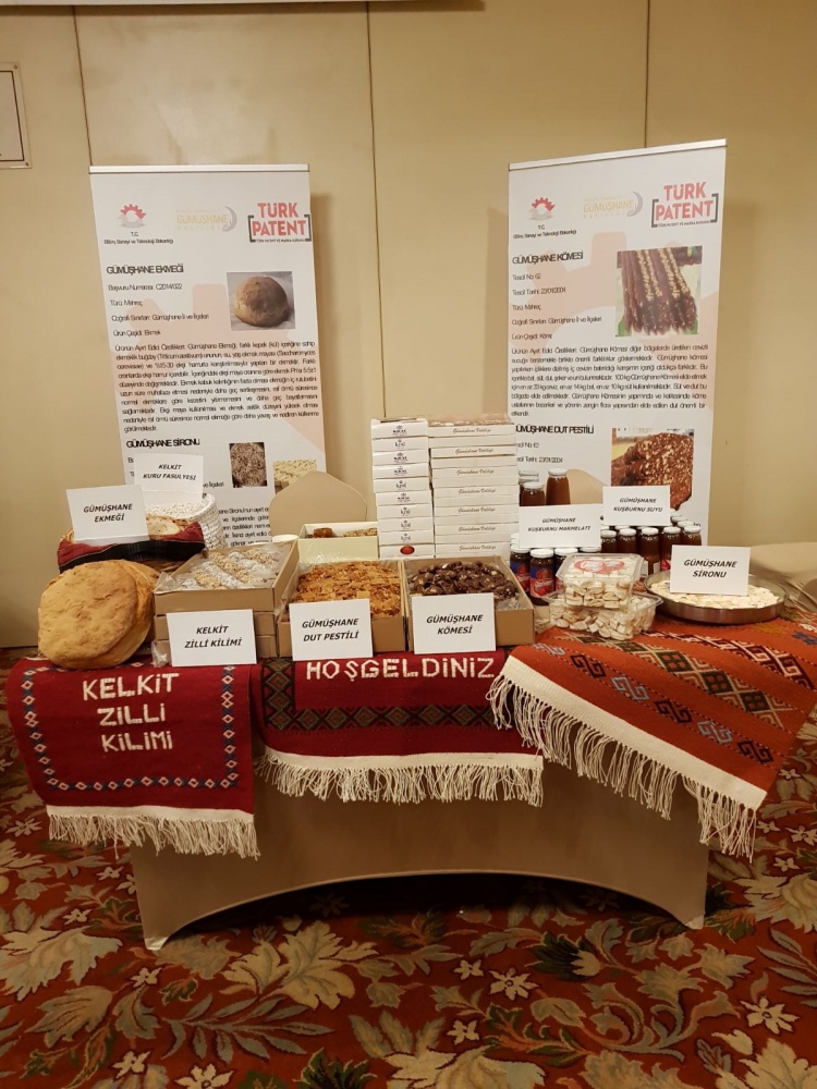 Gümüşhane Uluslararası Coğrafi İşaretler Sempozyumu ve sergisinde 2