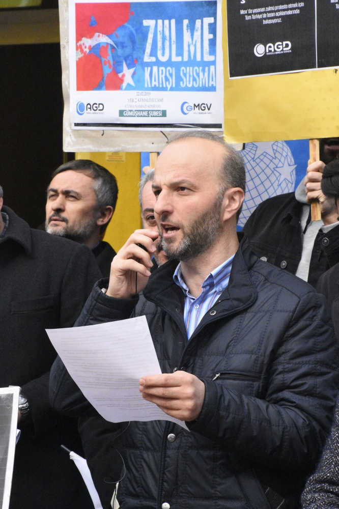 Gümüşhane'de Mısır'daki 9 idama tepki 4