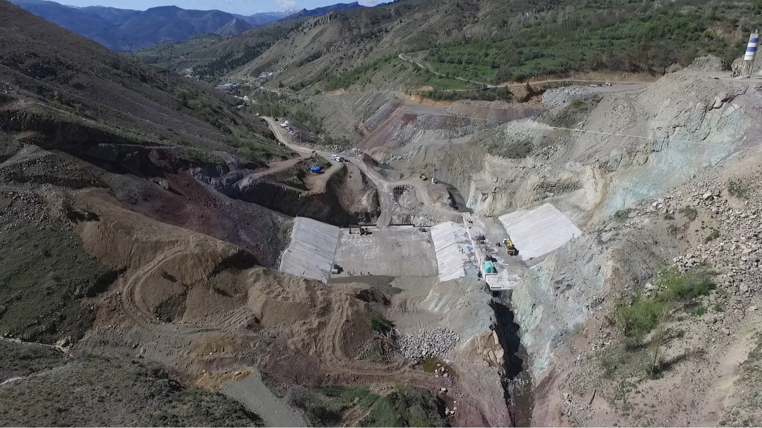 Bahçecik barajında çalışmalar devam ediyor 1