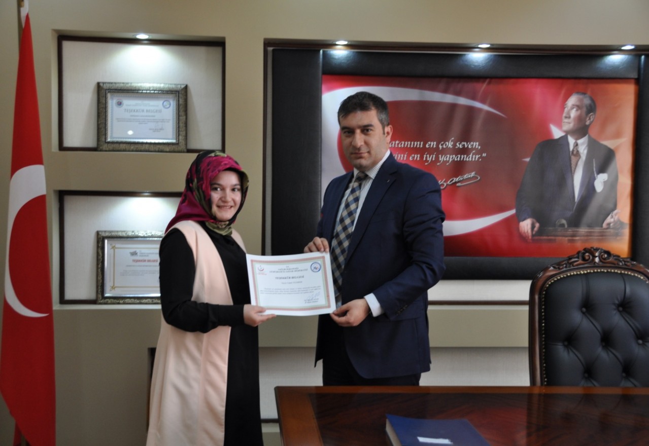 Gönüllü Sağlık Personeline Teşekkür Belgesi 6