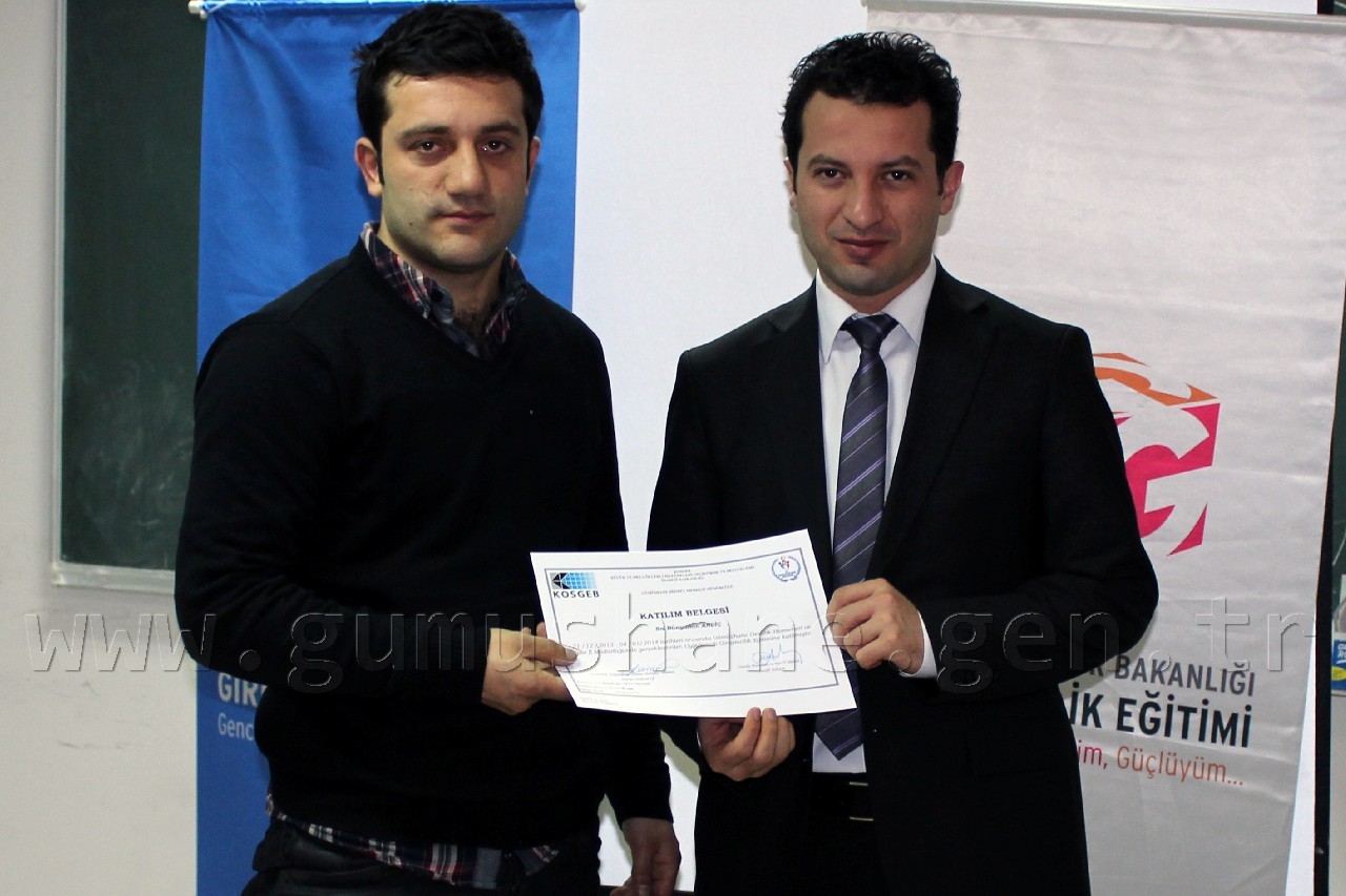 Gümüşhane'de Genç Girişimciler Sertifikalarını Aldı 2