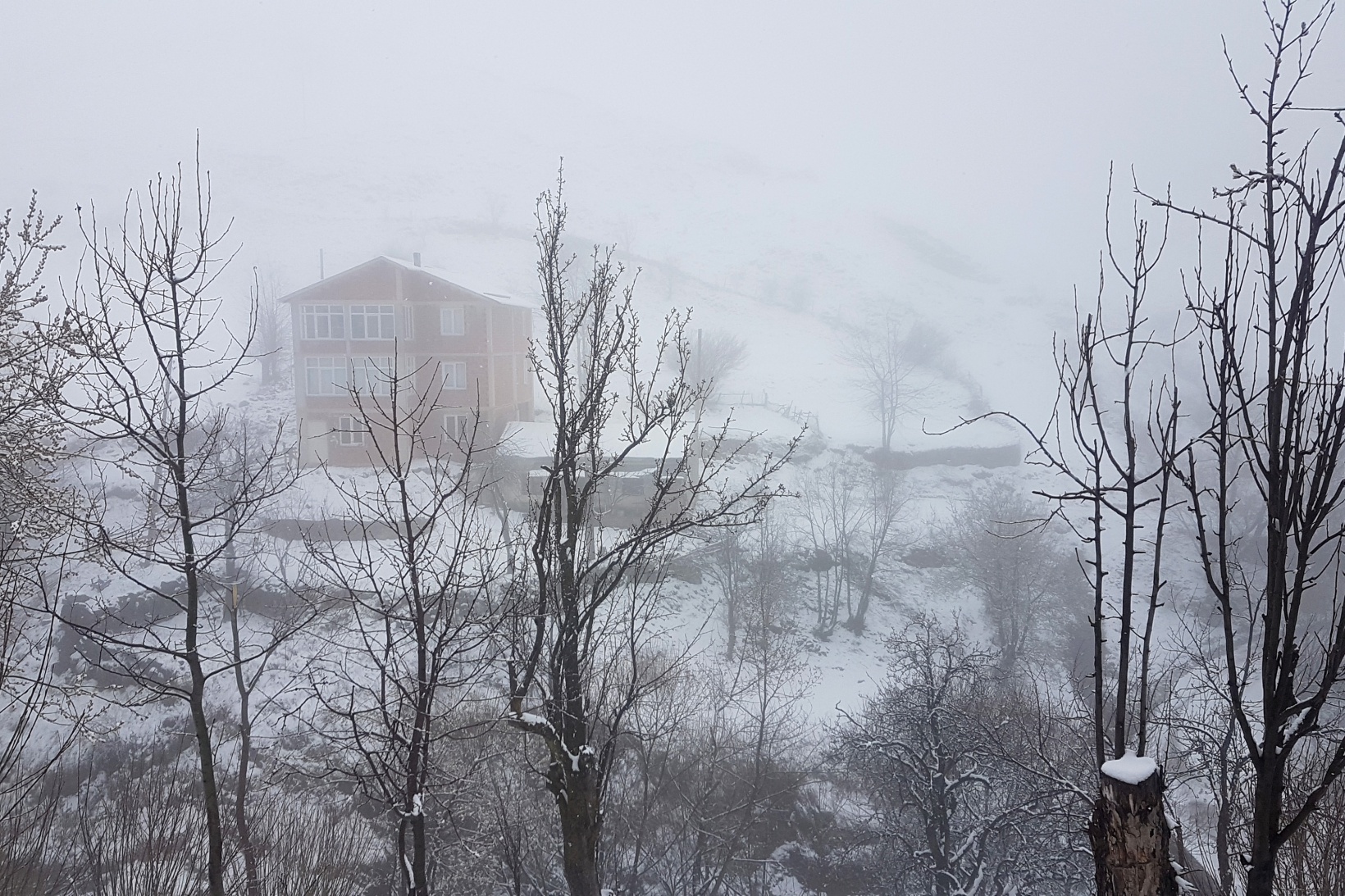 Gümüşhane'nin yüksek kesimlerinde kar yağışı başladı 4