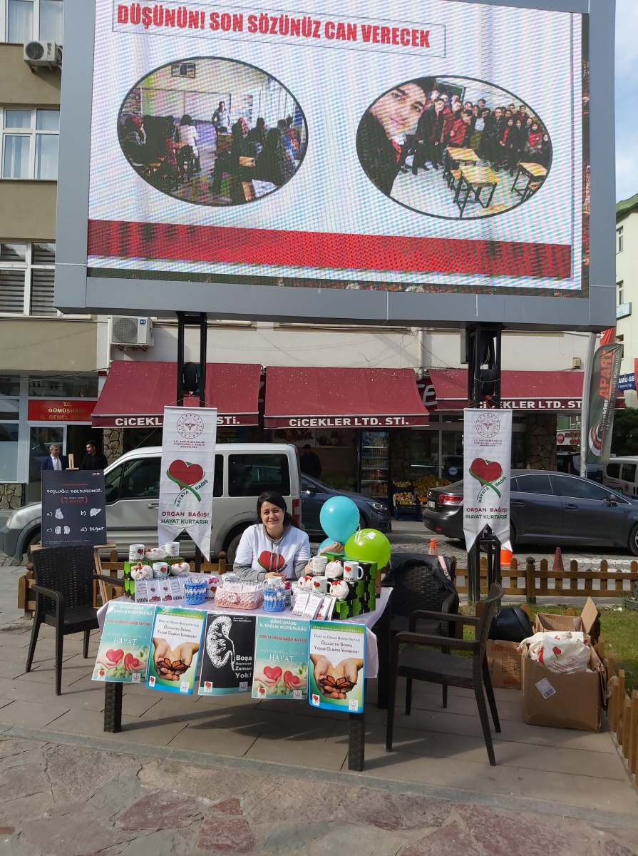 Gümüşhane Devlet Hastanesi organ bağışı standı açtı 10