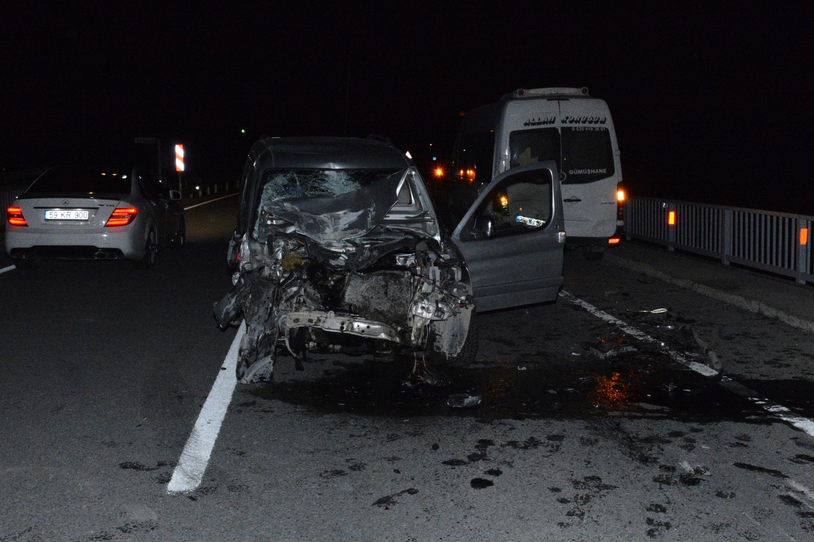 Gümüşhane’de trafik kazası: 2 yaralı 1