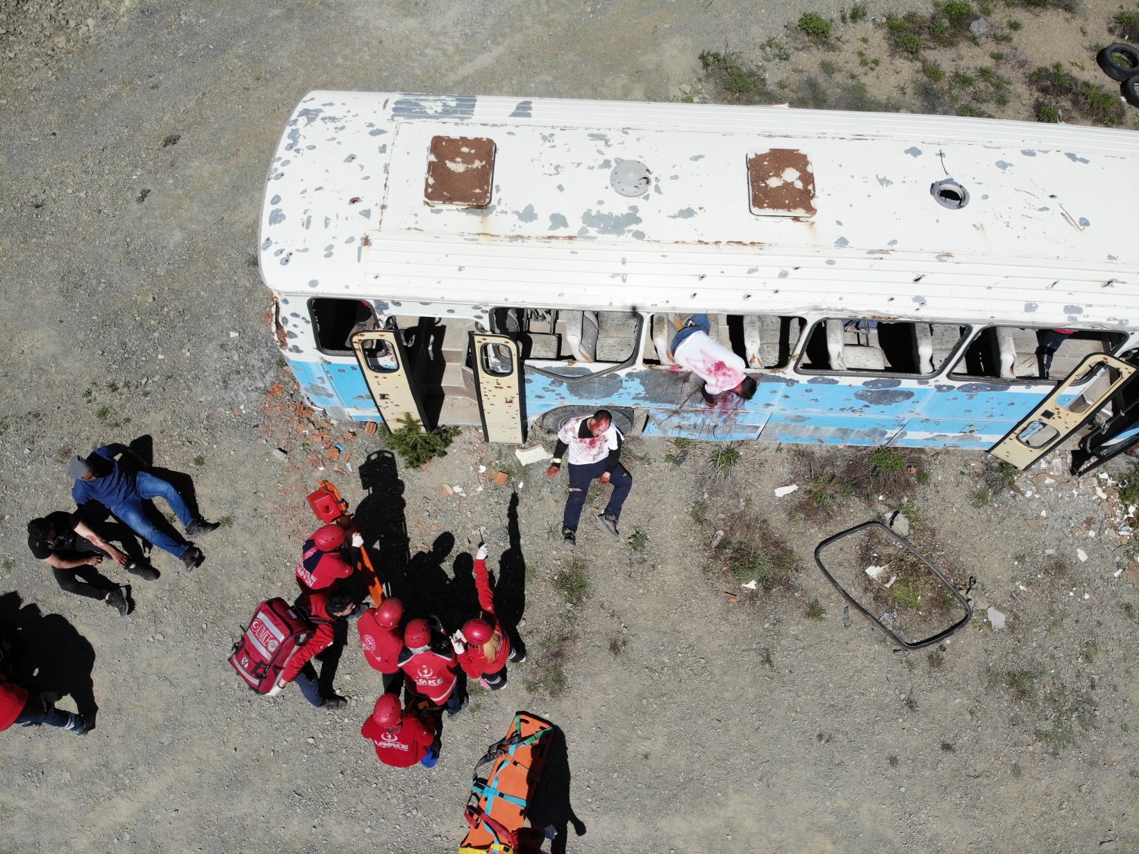 Gümüşhane’de UMKE ekiplerinden nefes kesen tatbikat 17