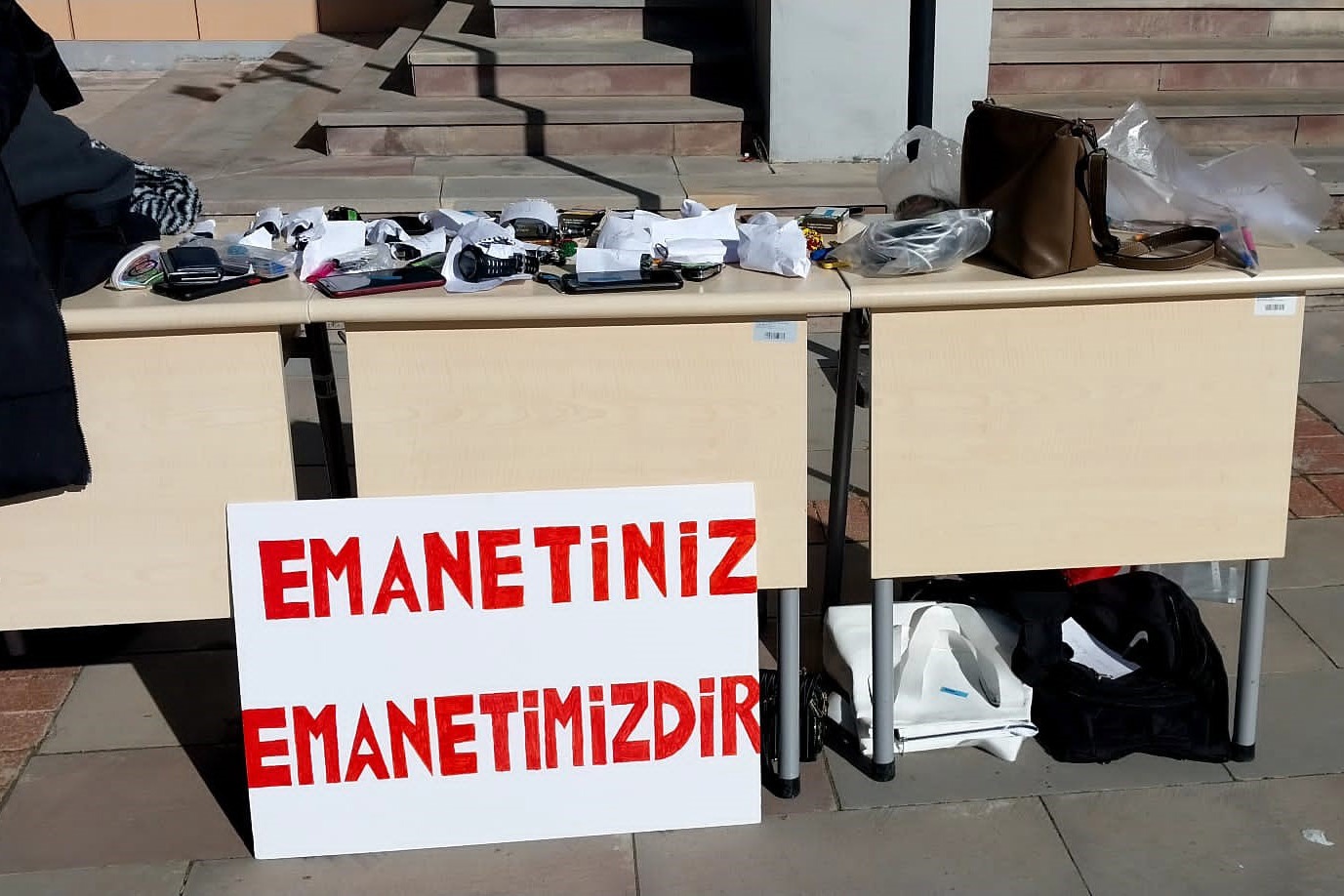 Sınava giren adaylara destek oldular 2