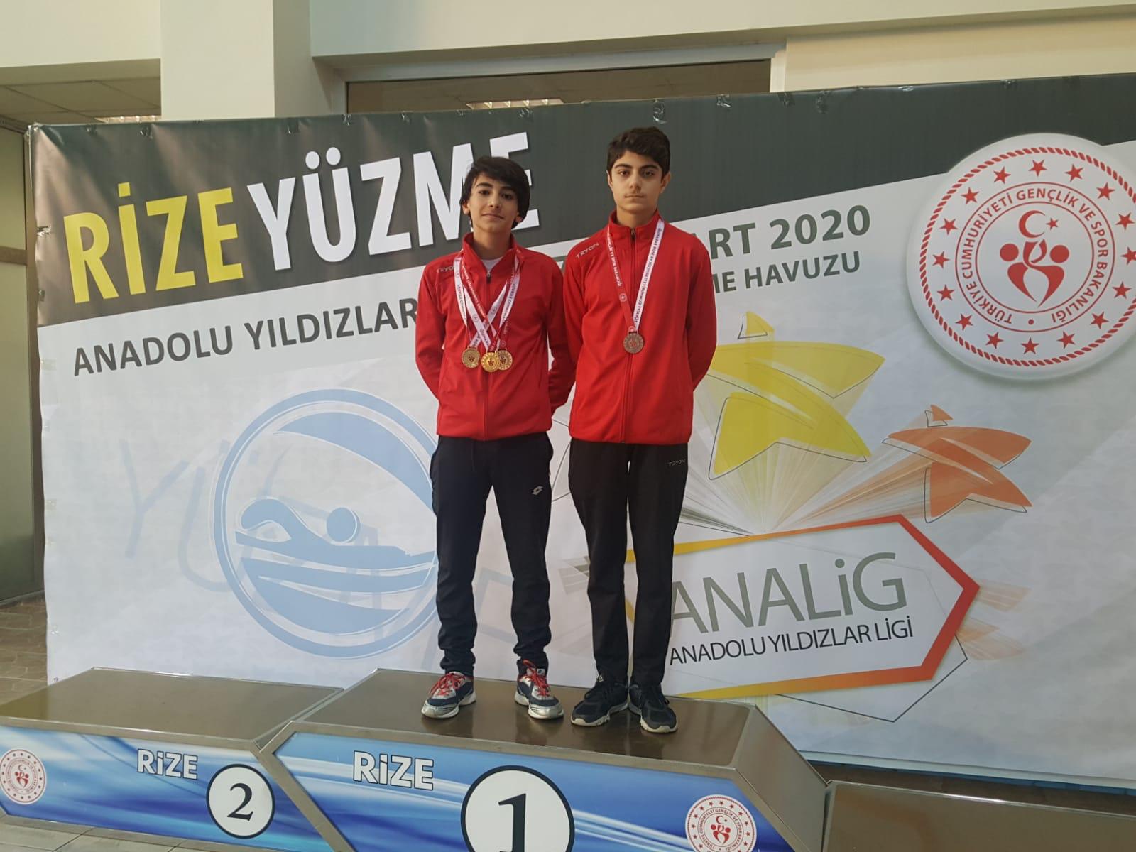 Yüzücülerimiz Rize’den 5 madalya ile döndü 2