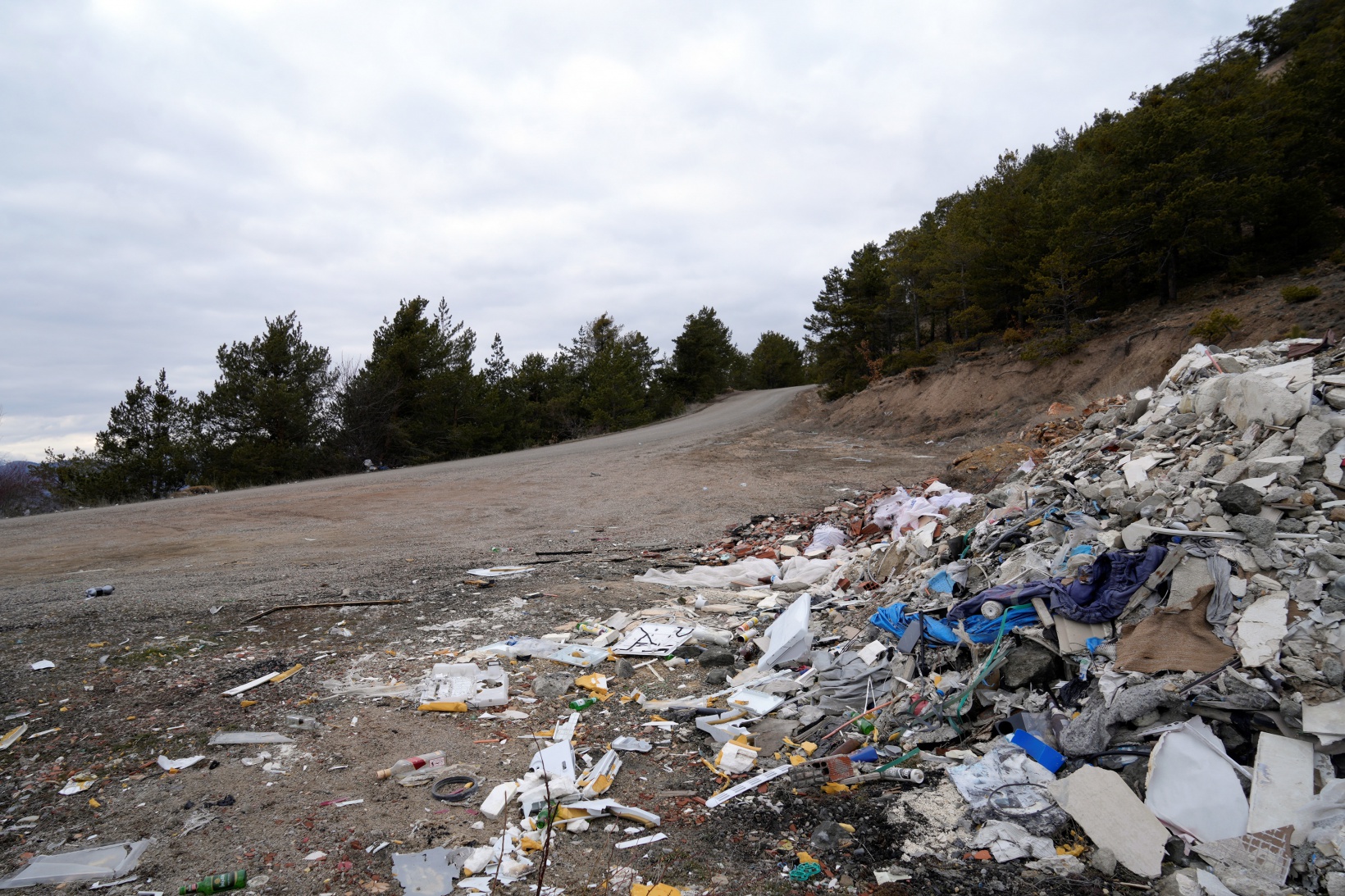 Gümüşhane’de ormanı çöplüğe döndürdüler 2