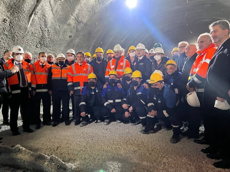 Zigana tünelinde ışık görme töreni düzenlendi 7