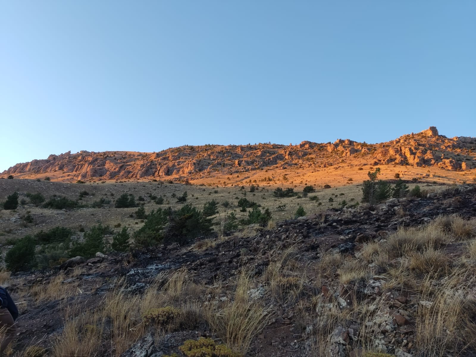Gümüşhane’de dağlık alanda çıkan yangın ekiplerin saatler süren çalışmasıyla söndürüldü 2