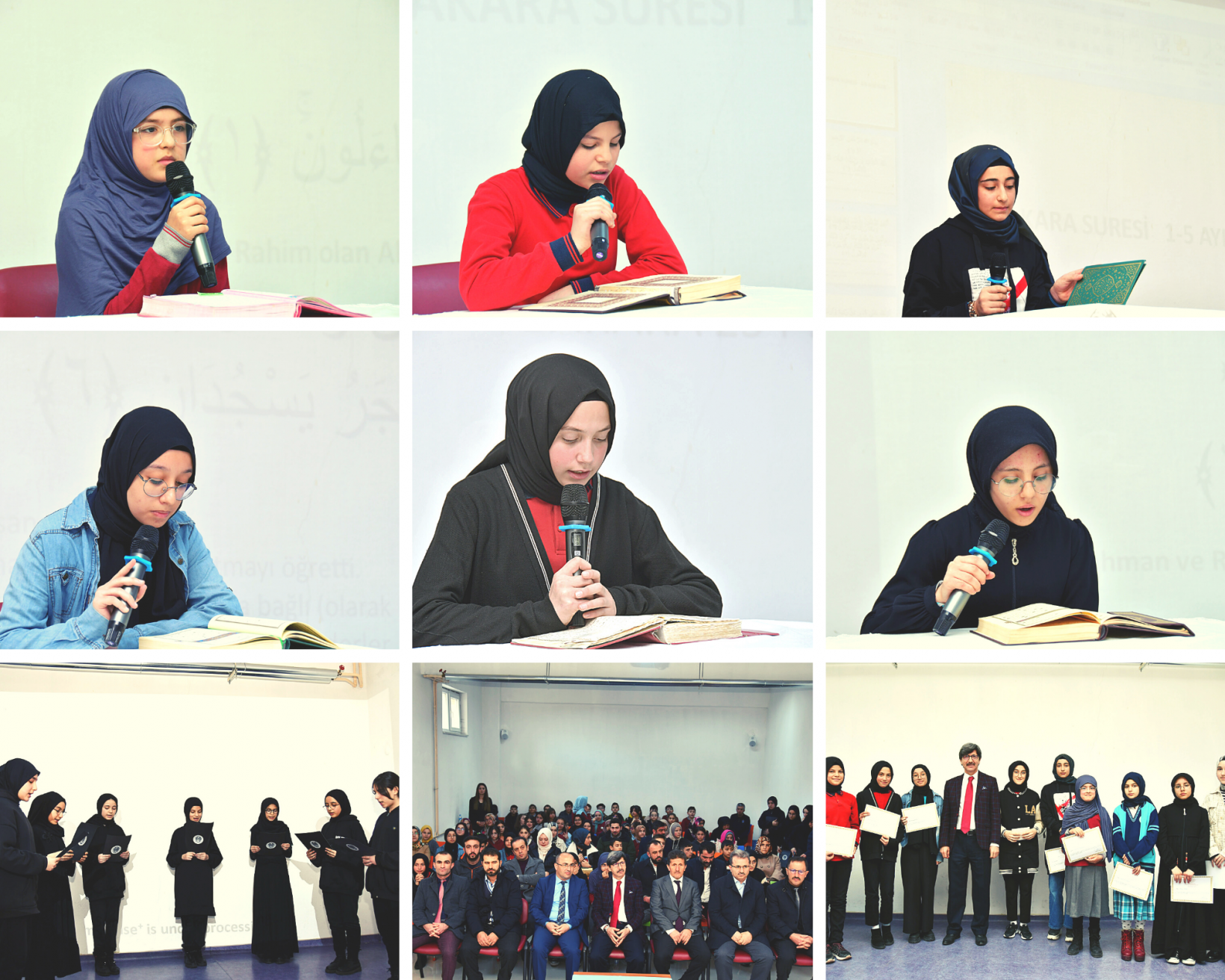 Kızlar Genç Nida Kur'an-ı Kerim'i Güzel Okuma ve Hafızlık yarışması yapıldı 7