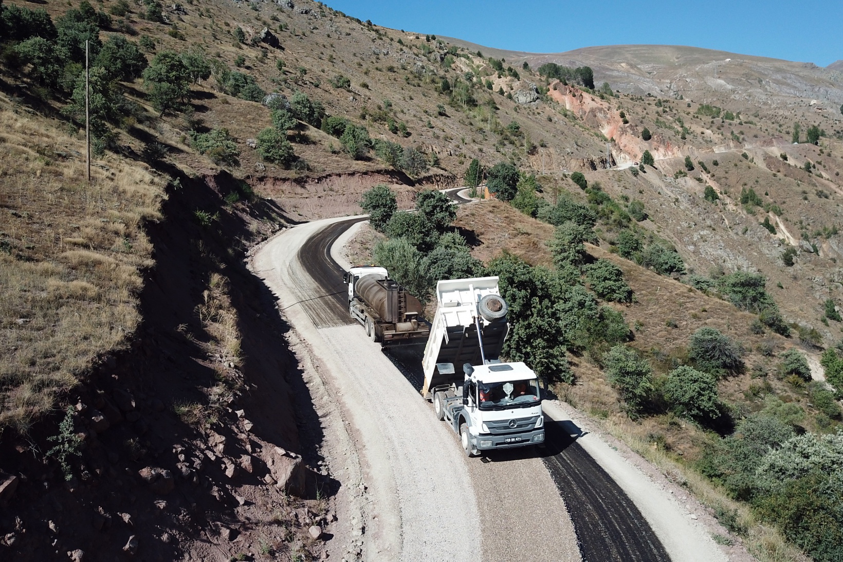 Krom Antik Kentine ulaşımı sağlayan yol asfaltlandı 7