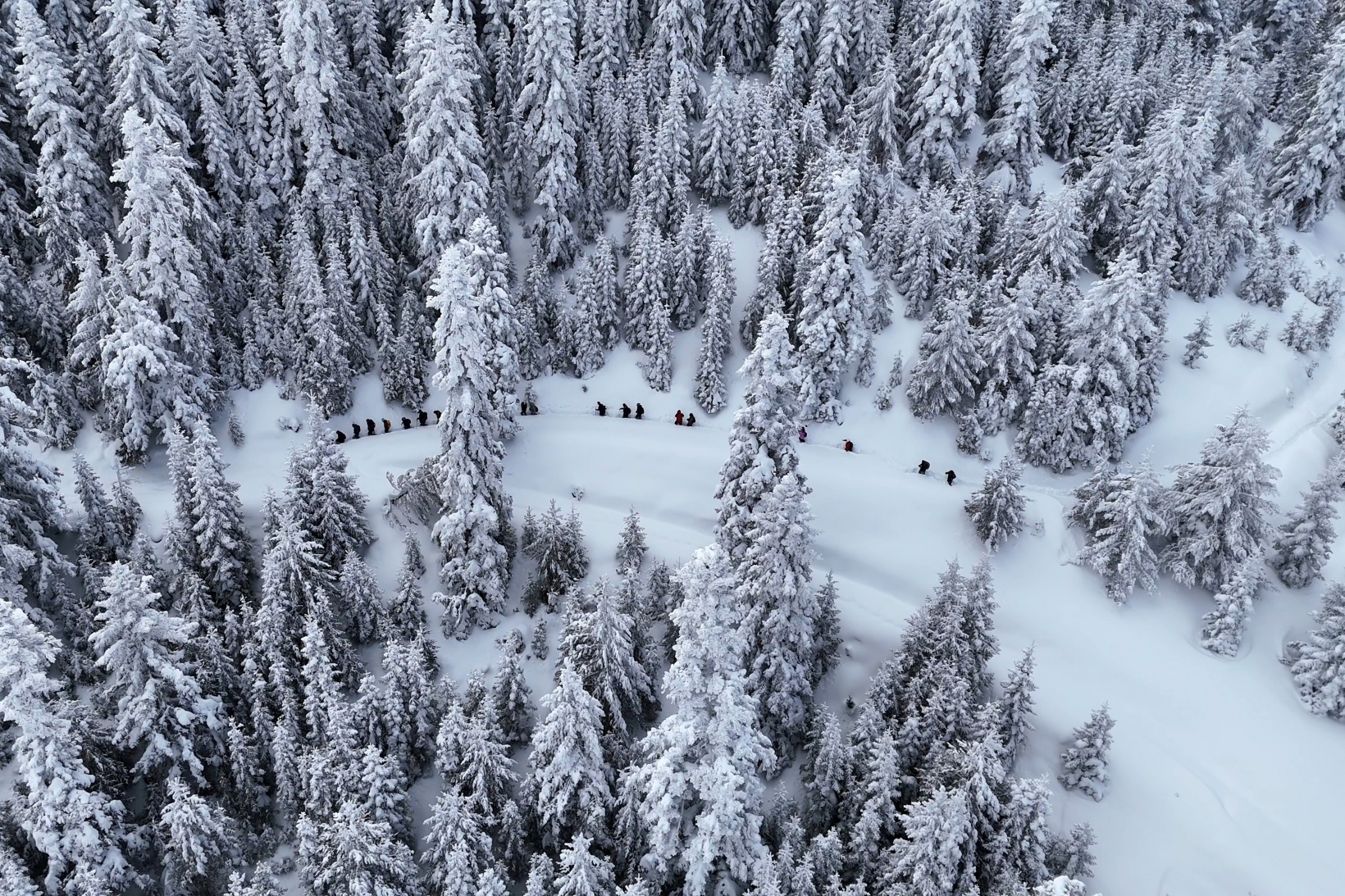 Gümüşhane'nin zirvelerinde kutupları aratmayan yürüyüş 38