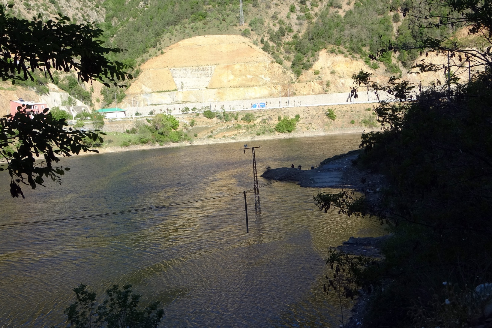 Torul Baraj Gölünde alg patlaması suyun rengini değiştirdi 1