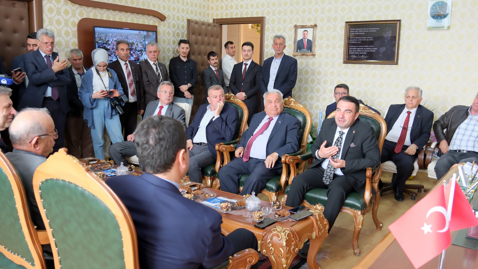 DP Genel Başkanı Uysal'dan Başkan Kara'ya hayırlı olsun ziyareti 16