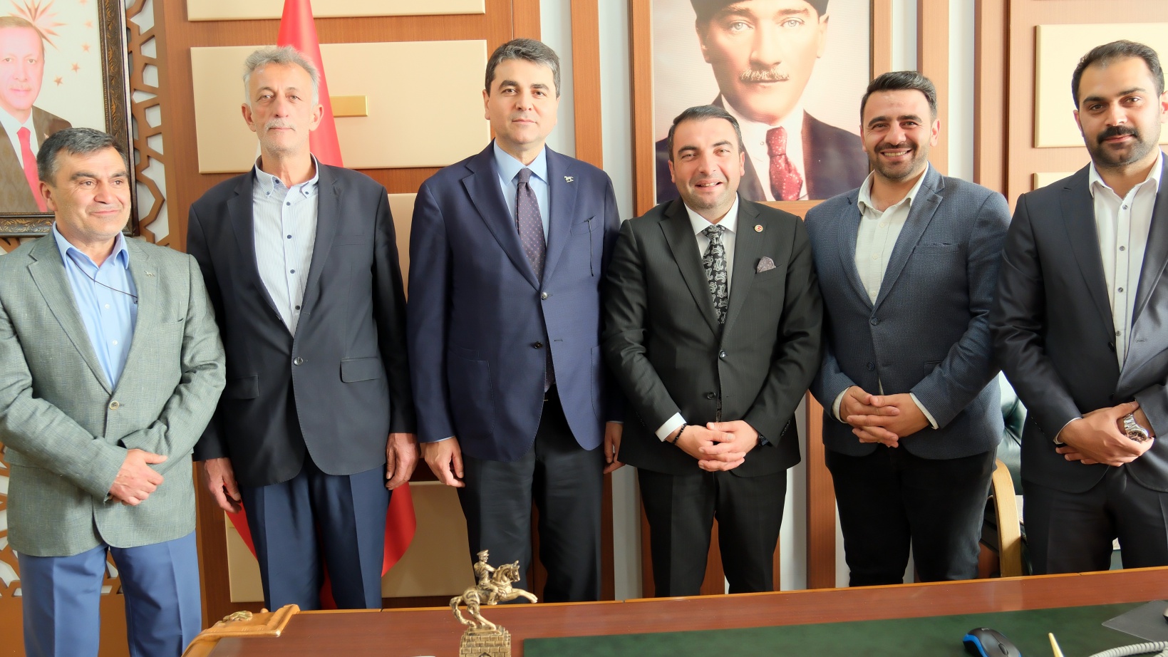 DP Genel Başkanı Uysal'dan Başkan Kara'ya hayırlı olsun ziyareti 23